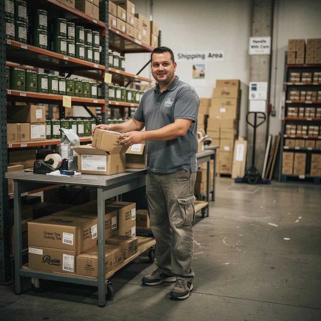 Arbatos paruošimo procesas, rodomas šviežiai užplikytos arbatos.